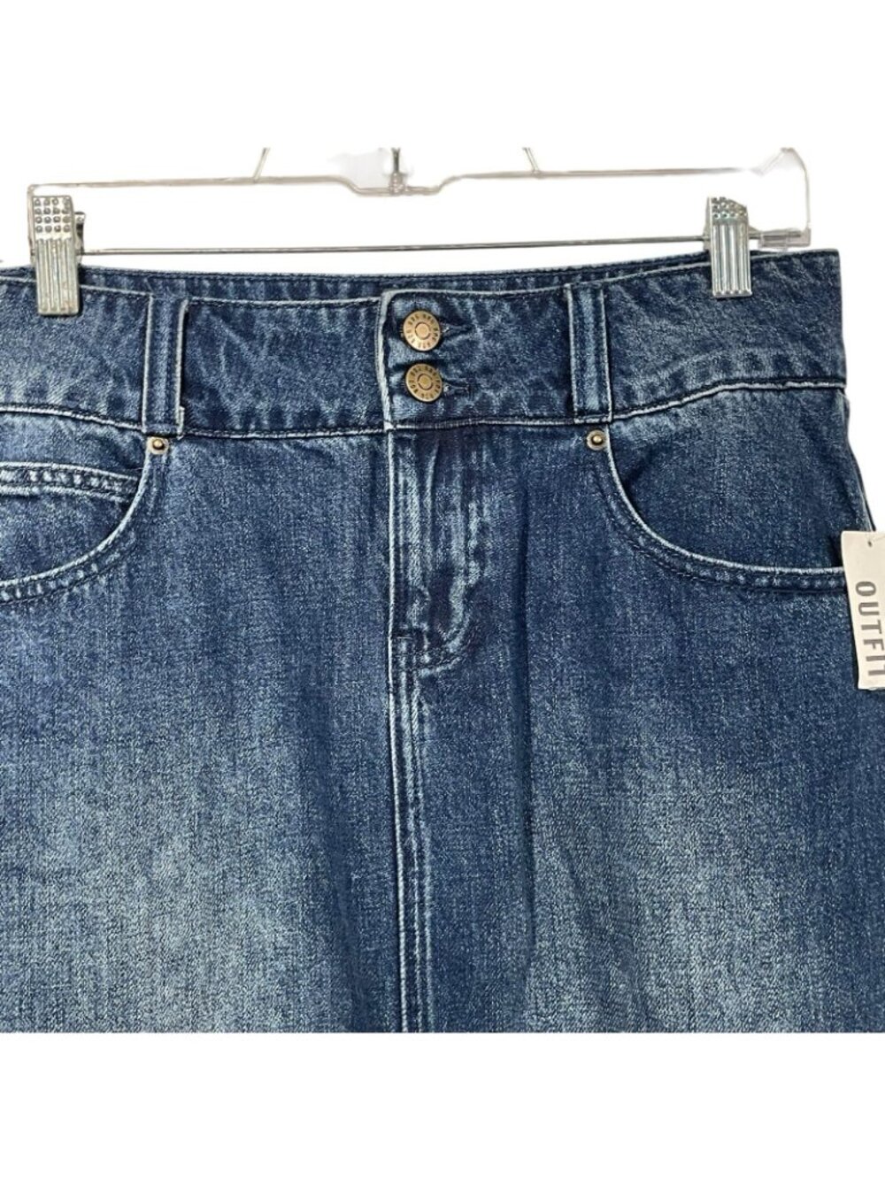 BDG Urban Outfitters Womens Denim Maxi Skirt Sz M New With Tags - Picture 3 of 10